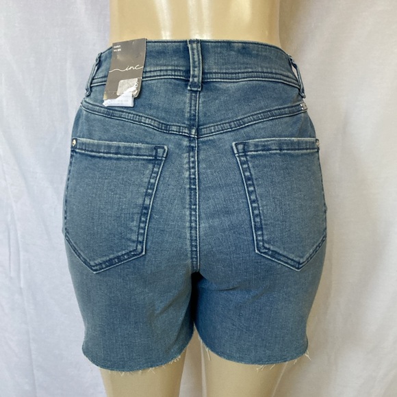 FINAL PRICE-I.N.C International Concepts Curvy Light Shorts Size 6 Fray Hem NWT - Picture 6 of 7